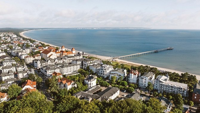 Überblick über Stadt und Meer