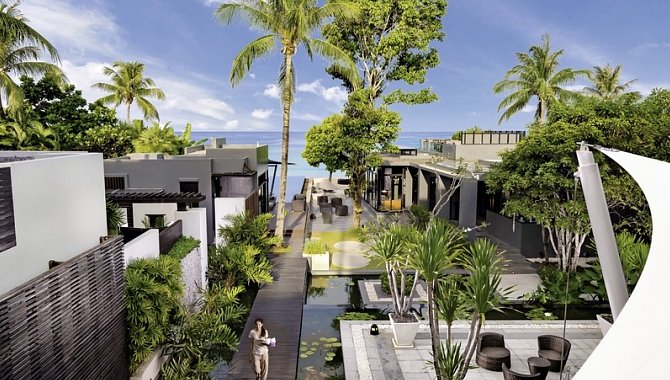 Hotelanlage von oben