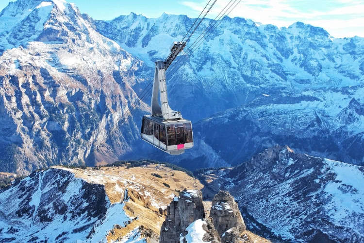 Seilbahn in Mürren