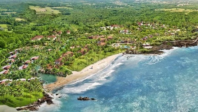 Umgebung des Hotels von oben