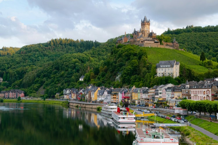 Cochem mit Burg am Rhein