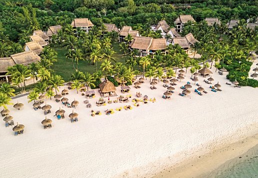 Strand und Hotelanlage