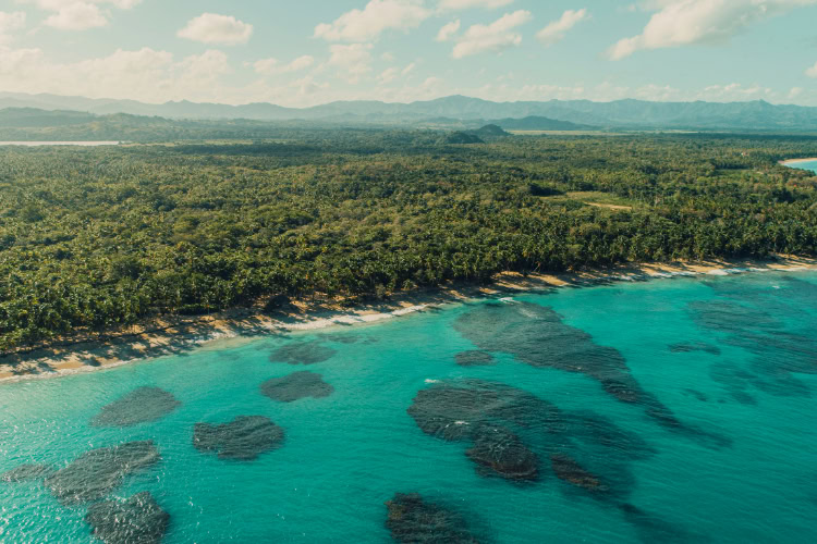 Miches Strand von oben