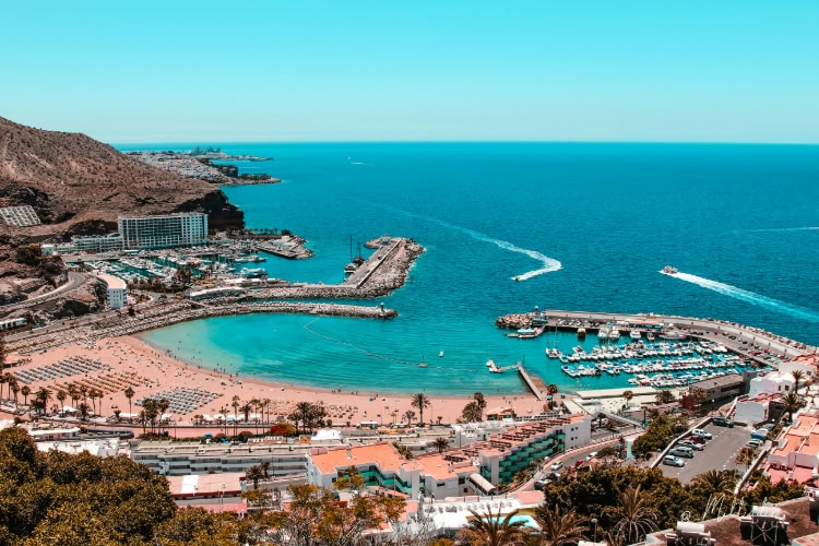 Bucht in Puerto Rico auf Gran Canaria