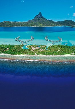 Insel und Hotelanlage