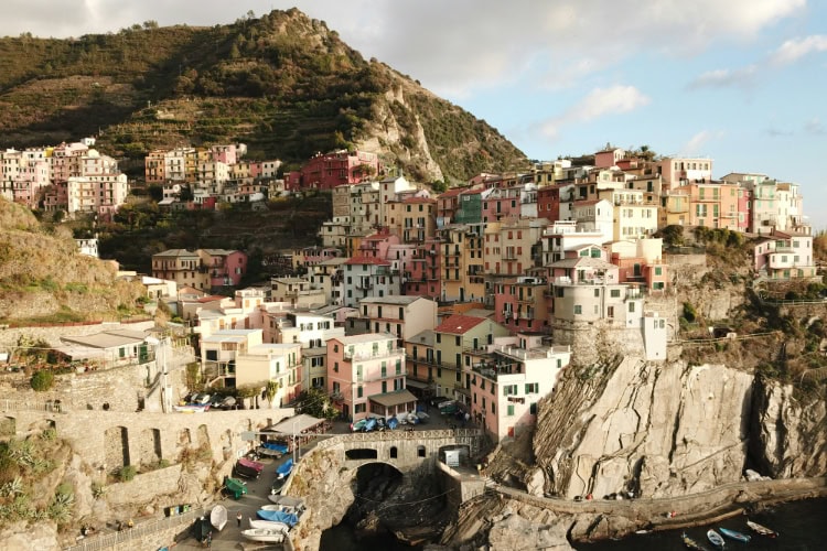 Eine Stadt in Ligurien