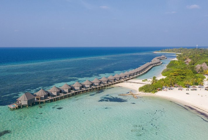 Hotelanlage auf dem Wasser