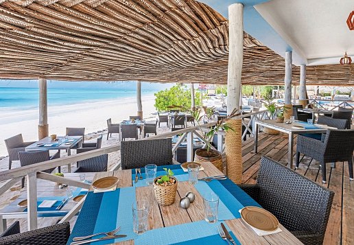 Hotelrestaurant am Strand