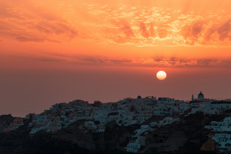 Goldene Stunde in Oia