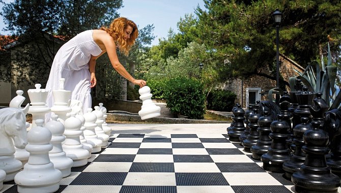 Übergroßes Schachbrett