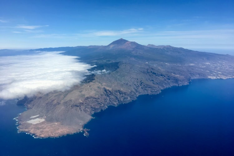 Luftaufnahme der Insel